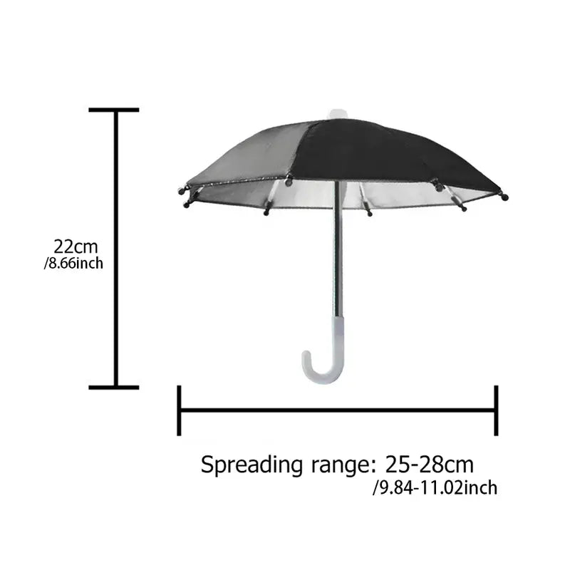 Mini Portable Phone Umbrella - 2 COLORS