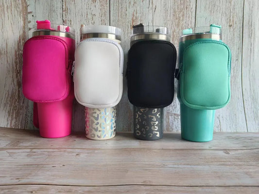 Adjustable Travel Cup Storage Pouch - 9 COLORS