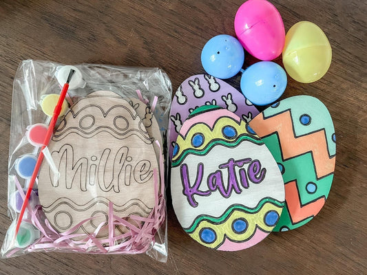 DIY Easter Paint Kits – Includes Paint, Brushes & 3 Eggs (One Personalized)