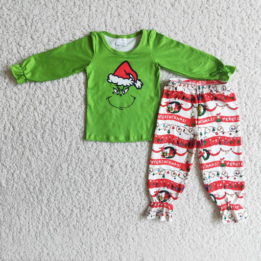 Green Christmas Jogger Set