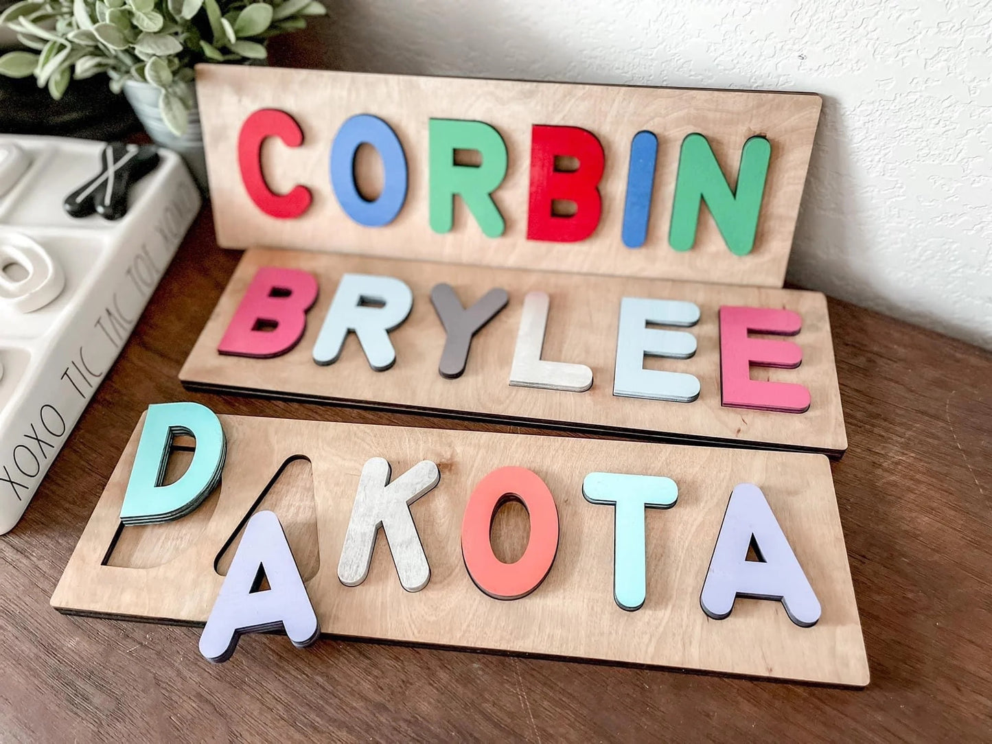 Custom Single Name Puzzle – Personalized Wooden Puzzle