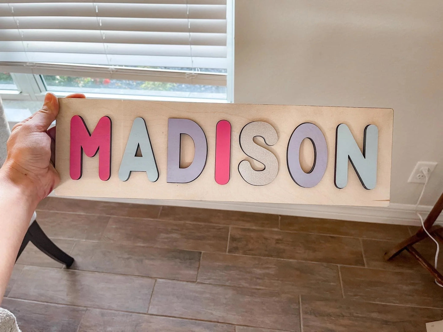 Custom Single Name Puzzle – Personalized Wooden Puzzle