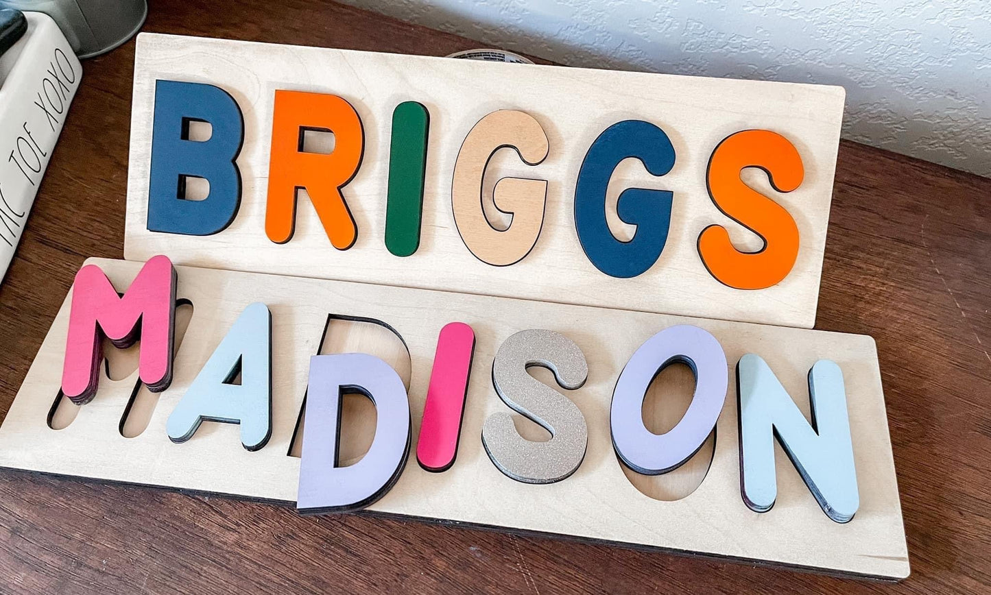 Custom Single Name Puzzle – Personalized Wooden Puzzle