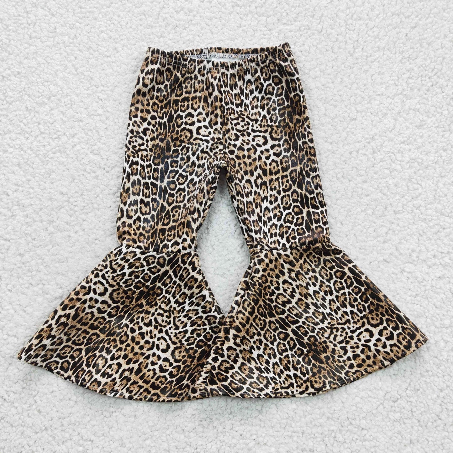 Leopard Leather Bell Bottoms (3/6M - 14/16)