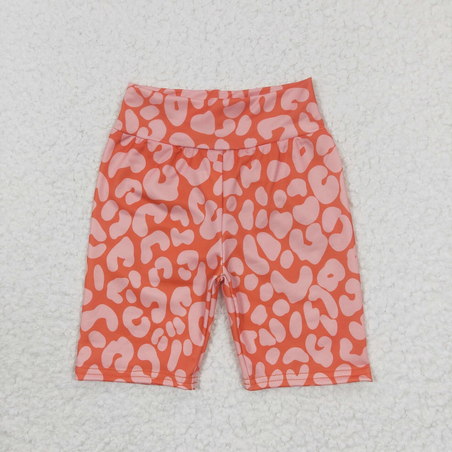Orange Cheetah Biker Shorts (3/6M - 14/16)