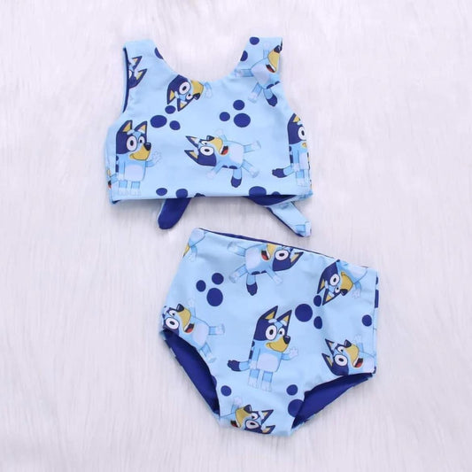 PREORDER - Blue Dog Swimsuit (3/6M - 14/16)