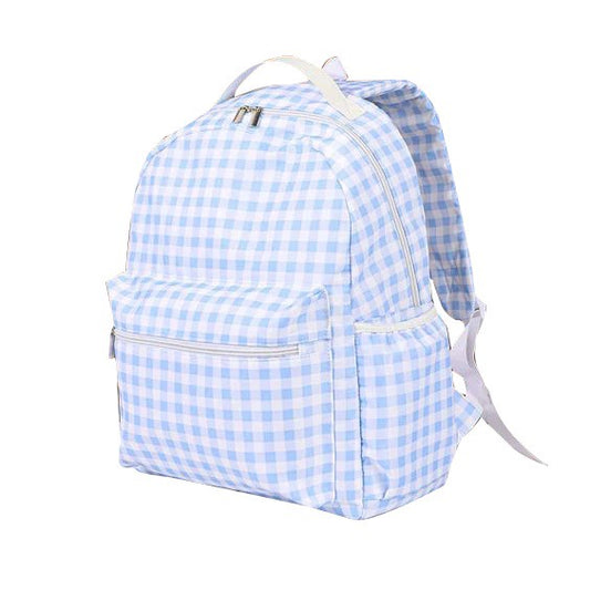 PREORDER - Blue Checkered Backpack