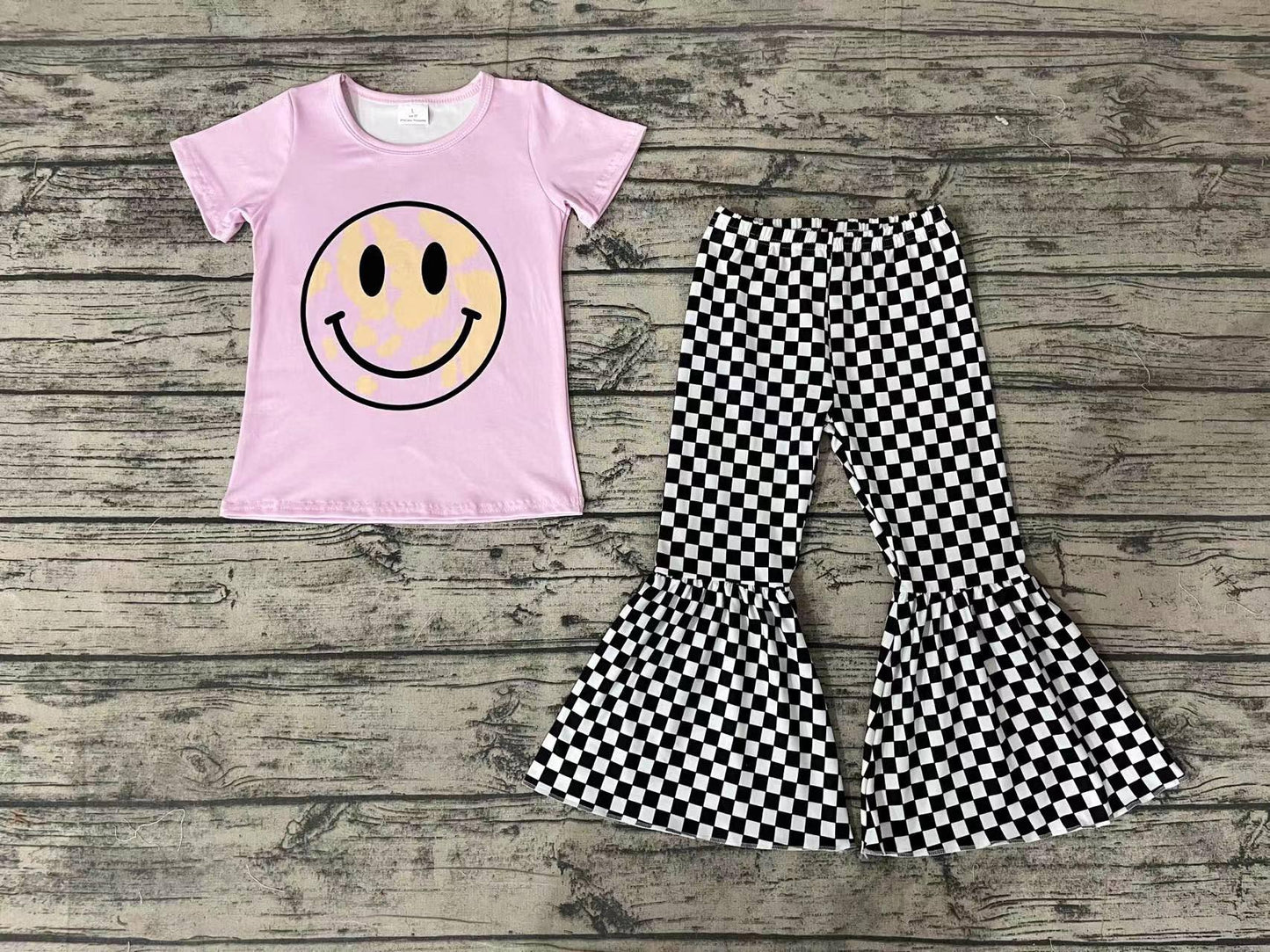 PREORDER - Checkered Happy Bell Set (3/6M - 14/16)