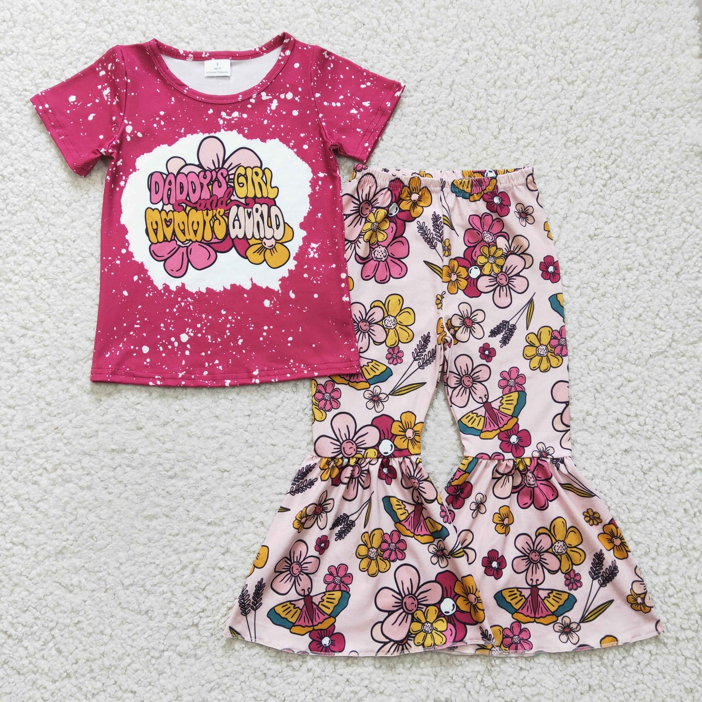 Daddy's Girl & Mommy's World Bell Set (3/6M - 14/16)