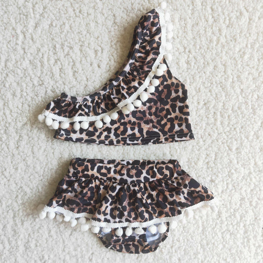 Leopard Ruffle Two Piece Swimsuit (3/6M - 14/16)