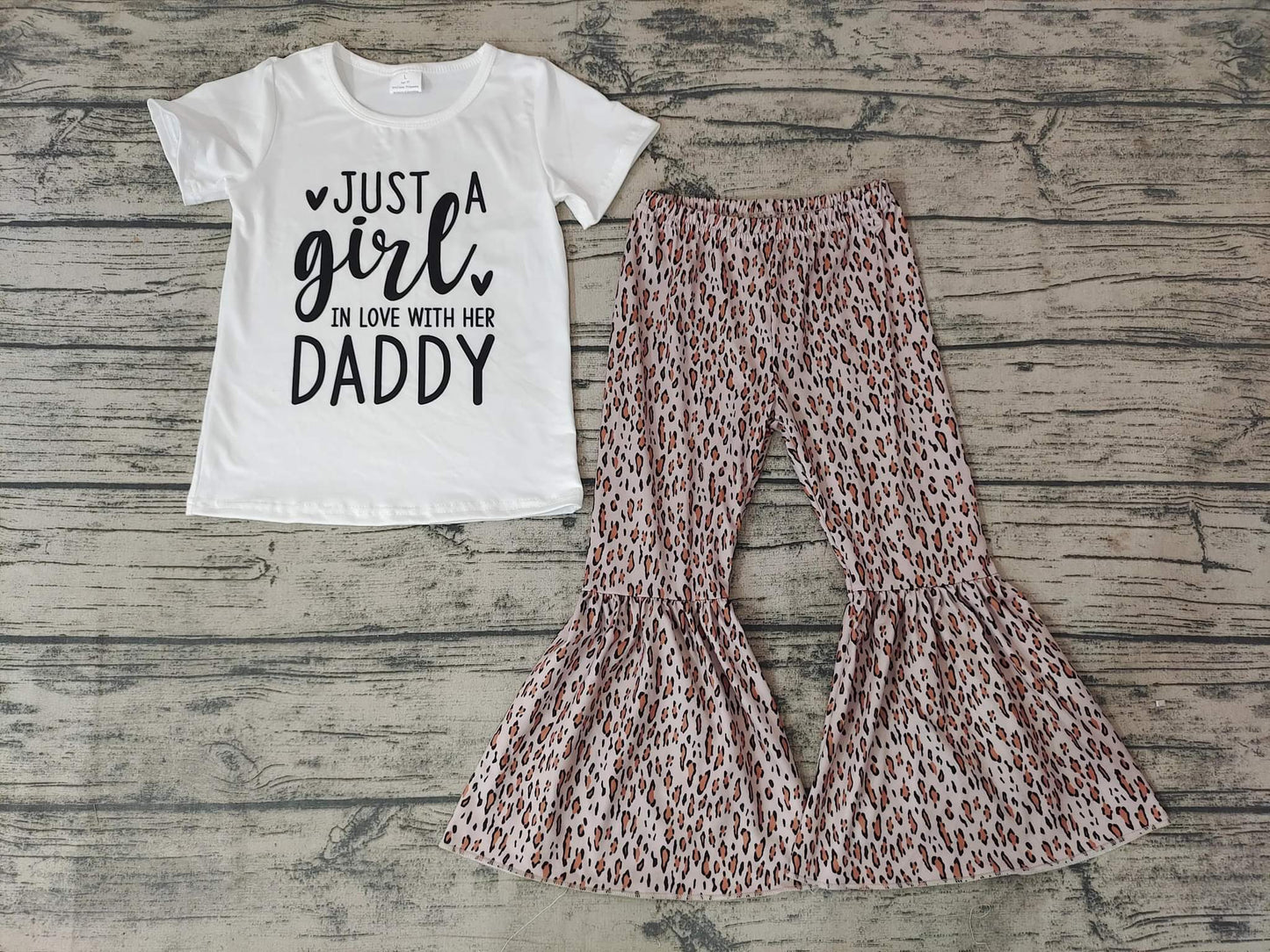 In Love With Daddy Cheetah Bell Set (3/6M - 14/16)