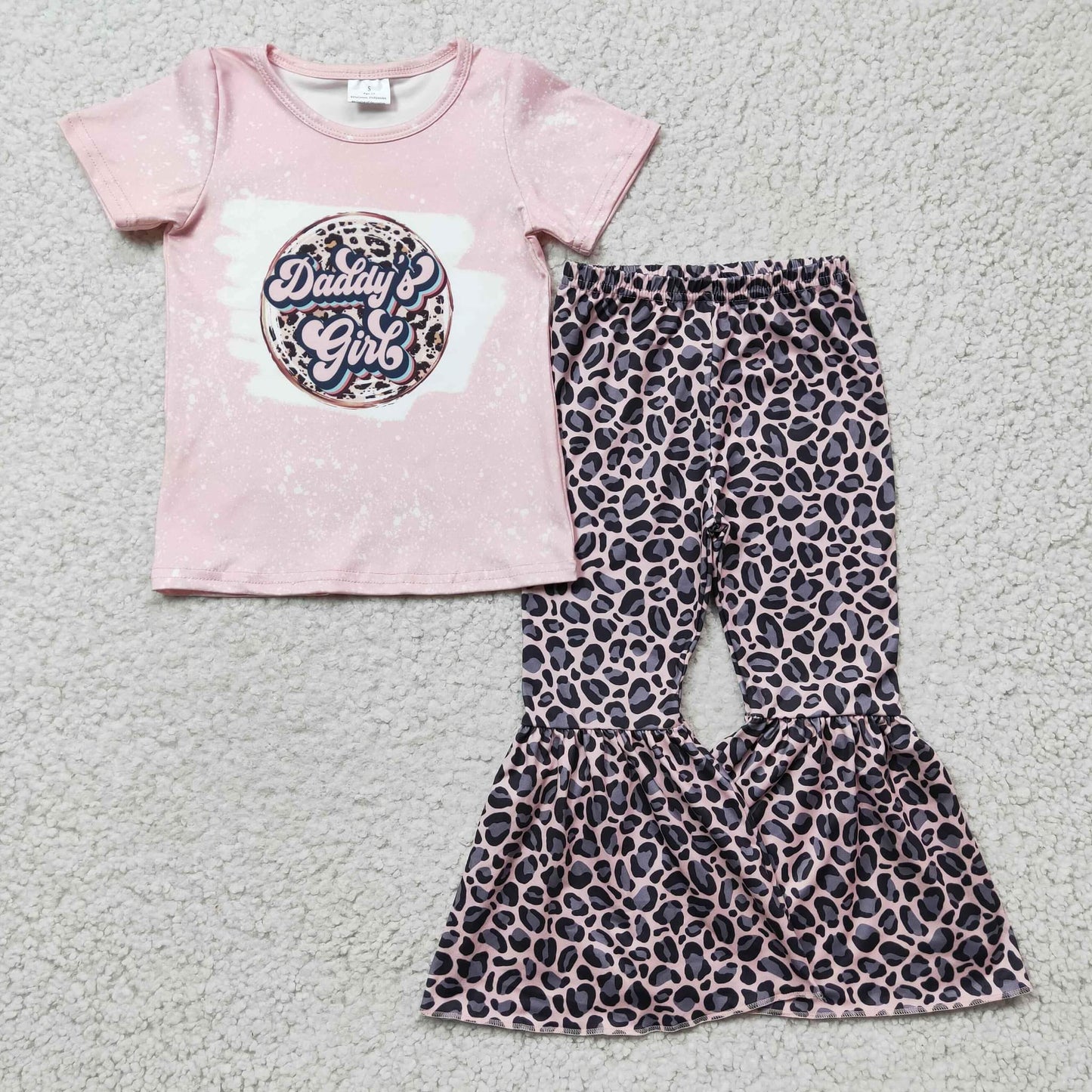 Daddy's Girl Leopard Bell Set (3/6M - 14/16)