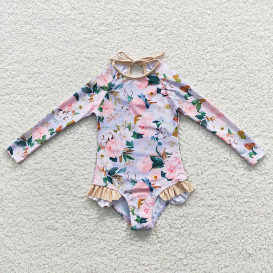 Muted Floral Swimsuit (3/6M - 14/16)